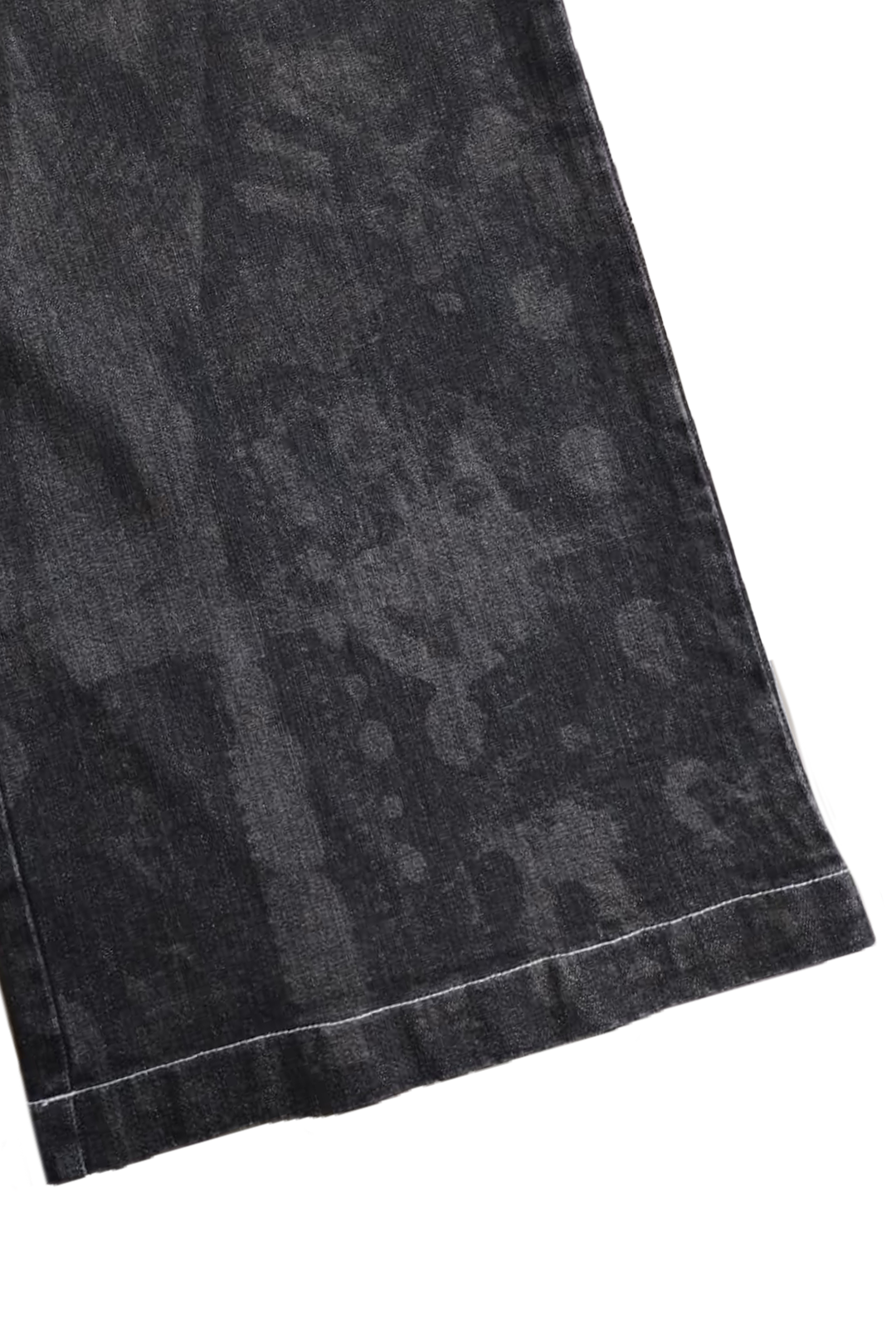 Laser fade denim- Black