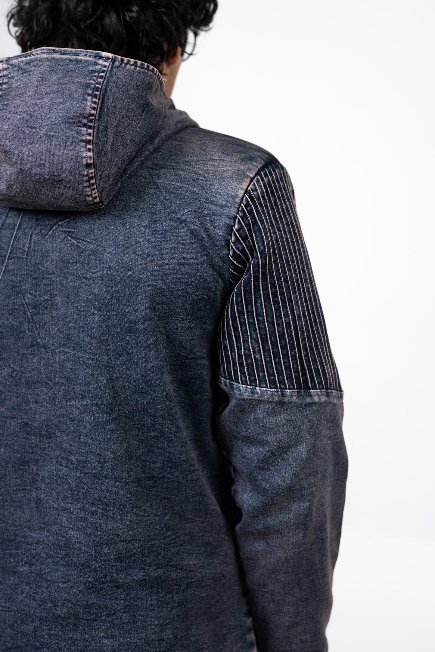 Sculpted Denim Unisex Hoodie