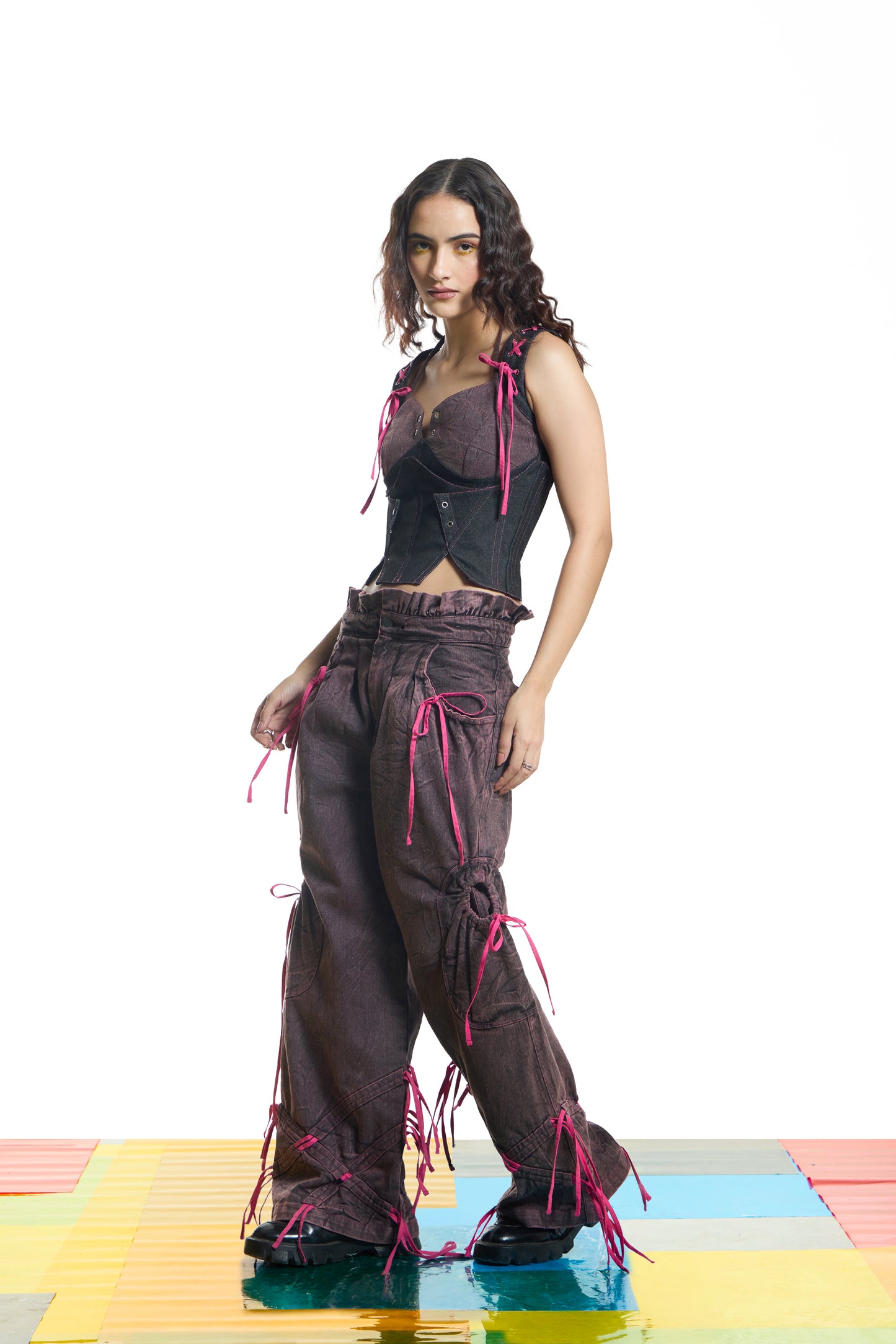 Dusty Mauve Choli Bralette