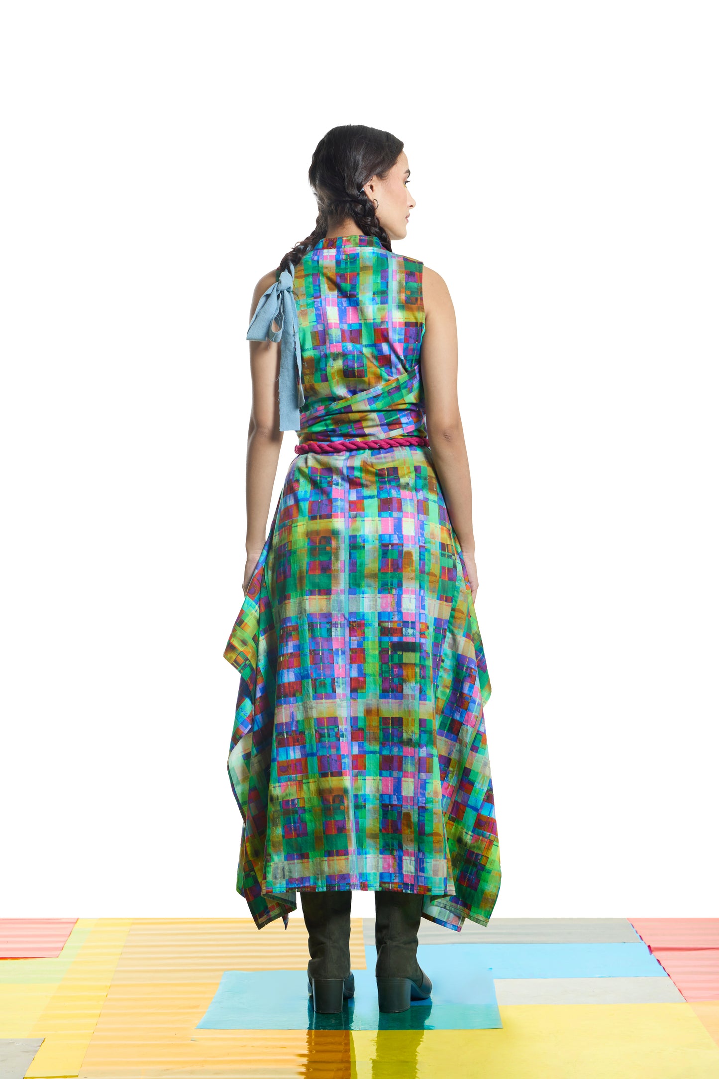 Electric Haze Midi Dress