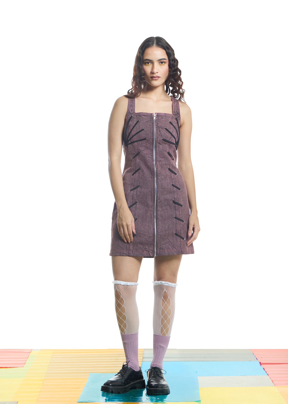 Dusty Mauve Mini Dress