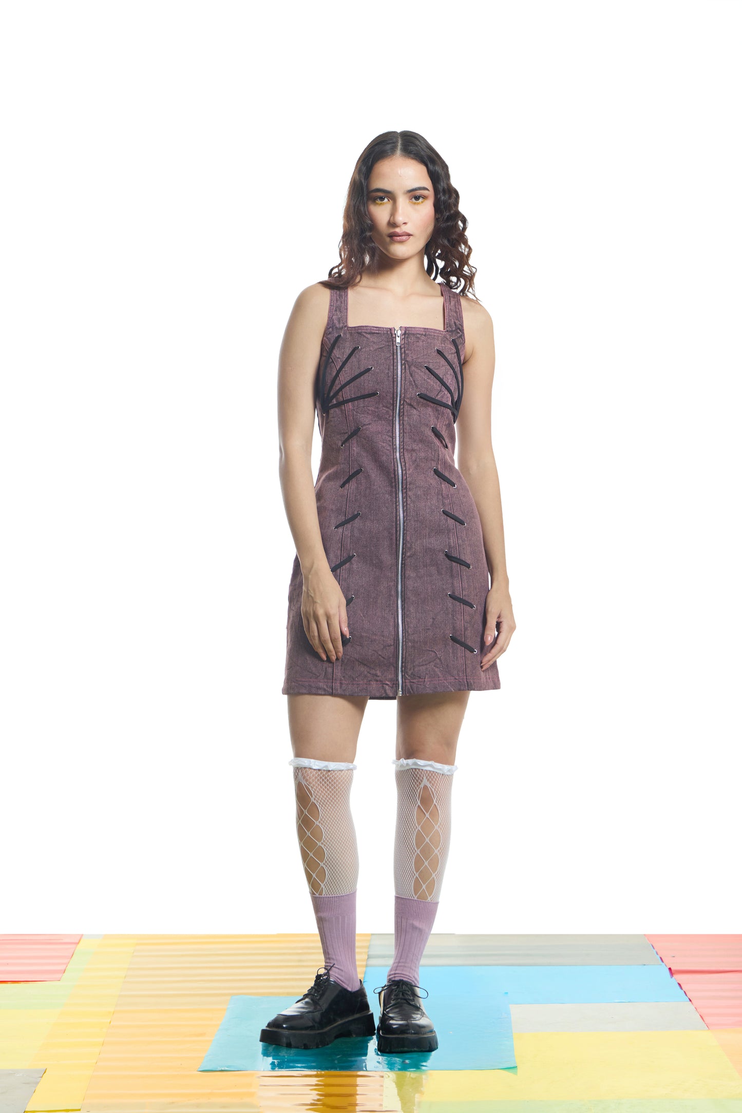 Dusty Mauve Mini Dress