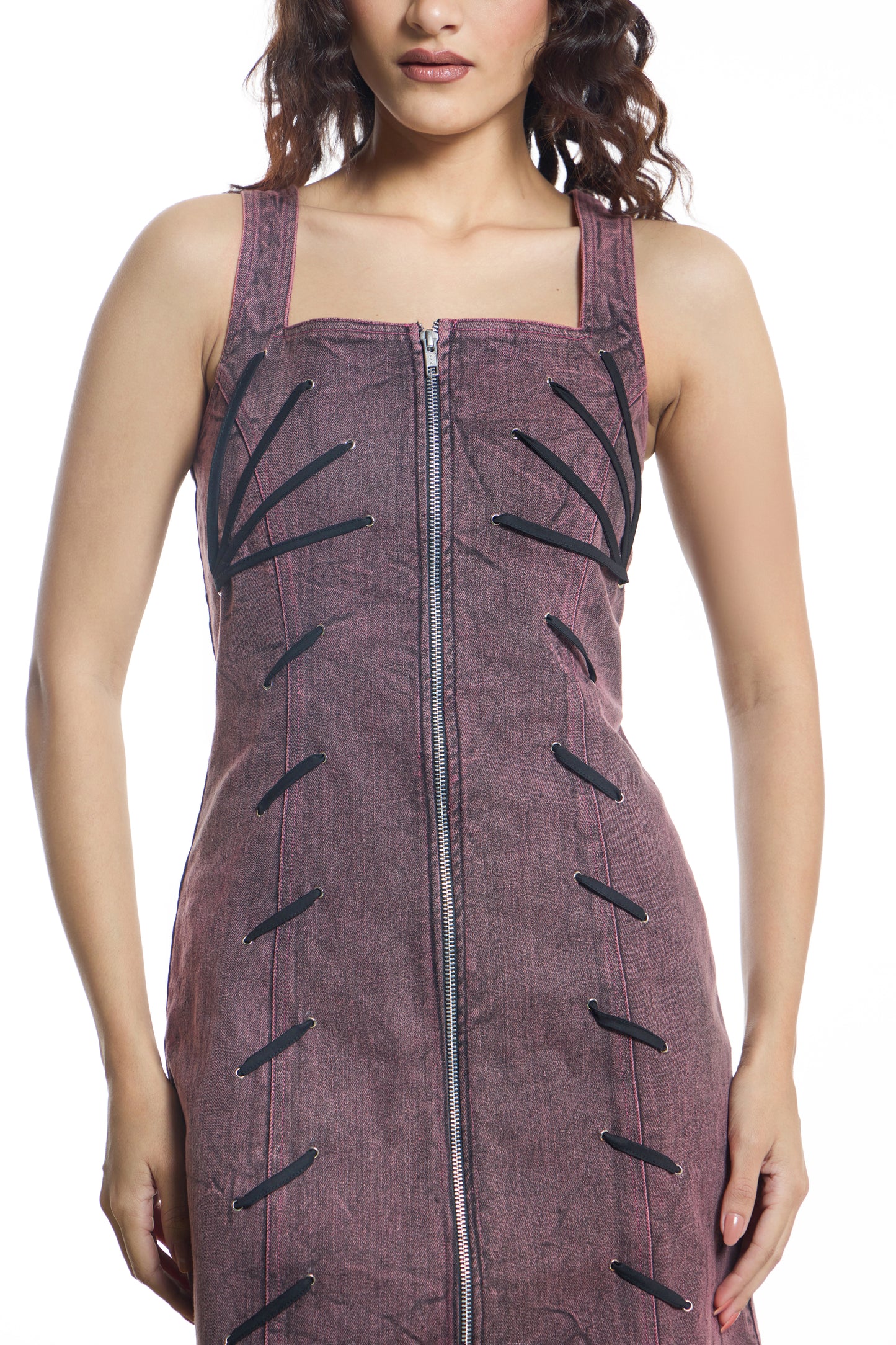 Dusty Mauve Mini Dress