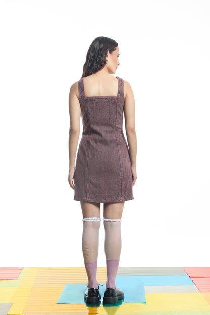 Dusty Mauve Mini Dress