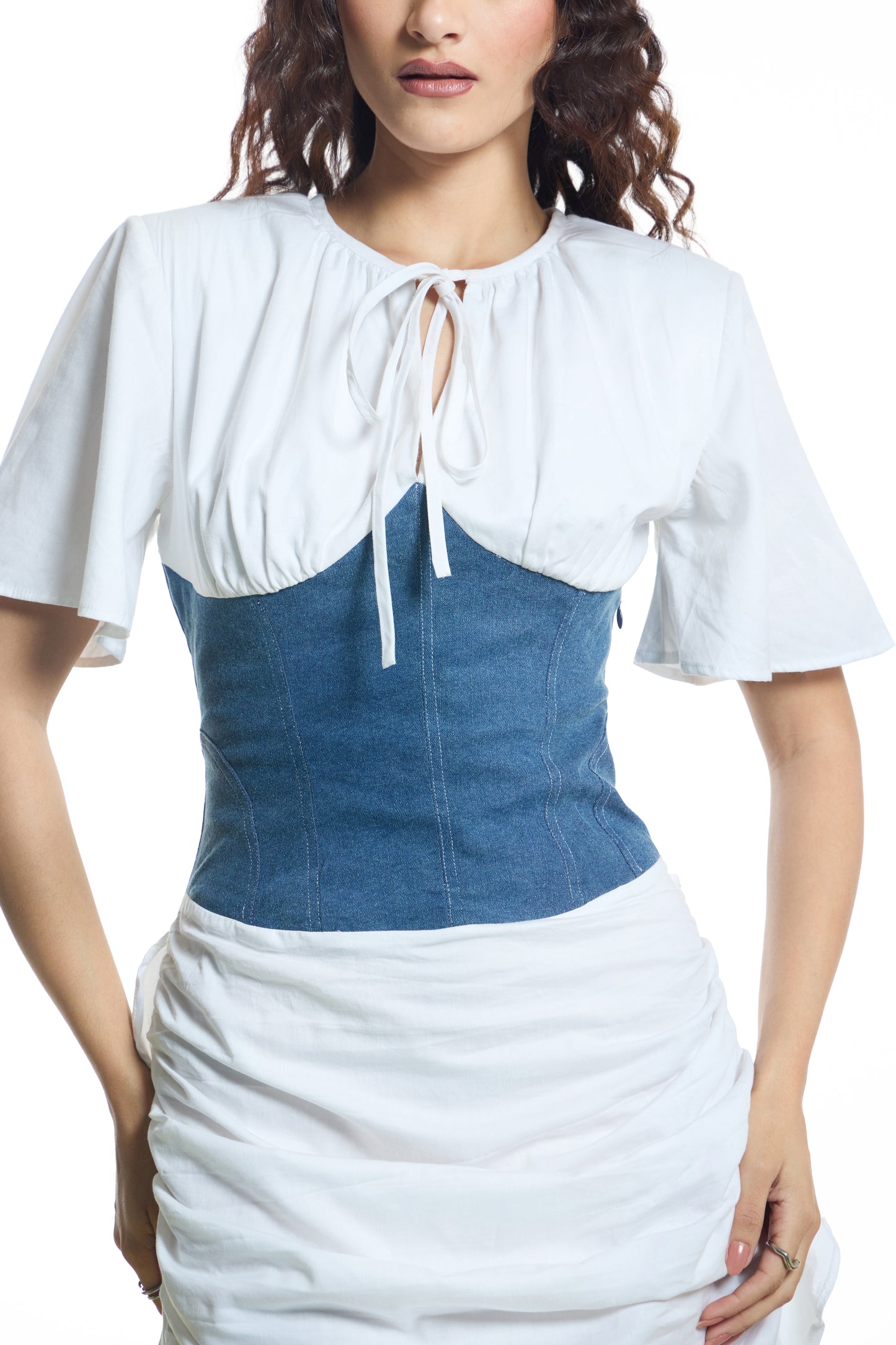 Diana Ruffle Corset Dress