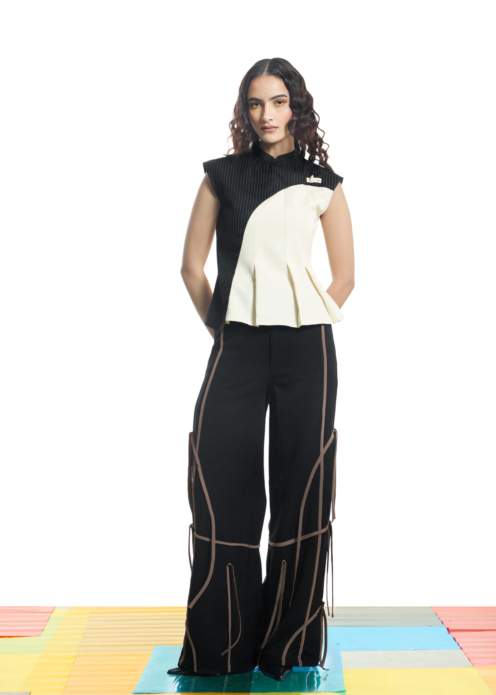 Mandarin Peplum Top