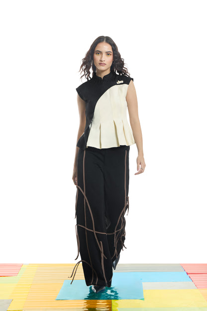 Mandarin Peplum Top
