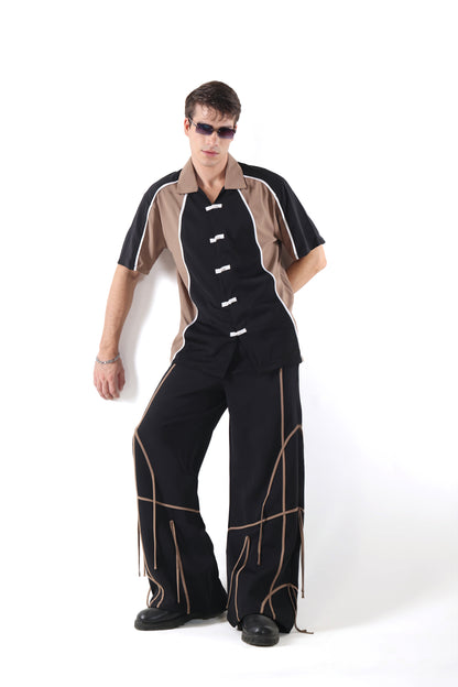 Chinese Button Up Bowling Shirt