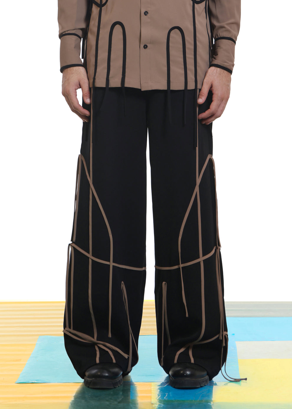 Crossroads Wide Leg Unisex Pants