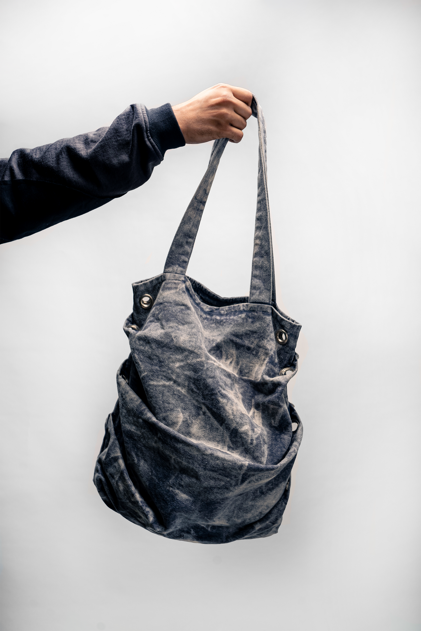 The Not so Basic Tote Bag- Acid Wash