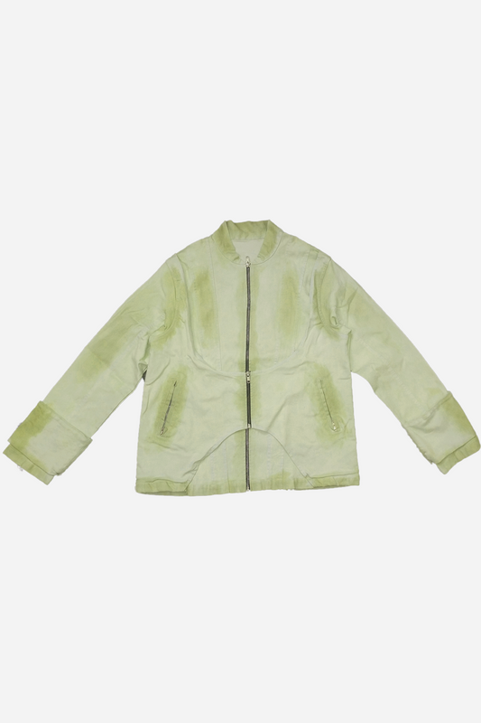 Panelled bomber jacket