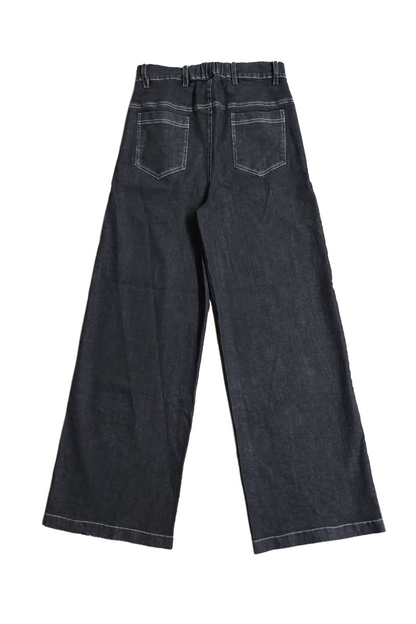 Laser fade denim- Black