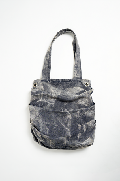 The Not so Basic Tote Bag- Acid Wash