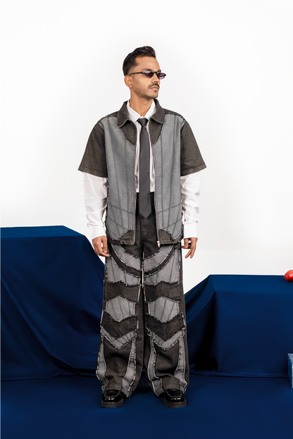 Shining Armour Panelled Denim