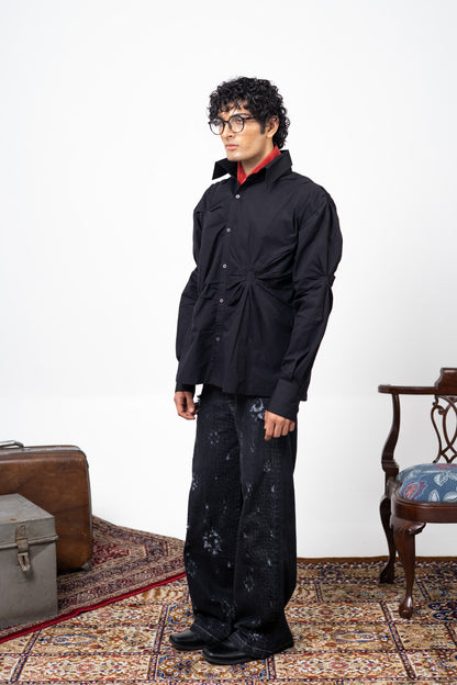 Revolution Shirt- Midnight black