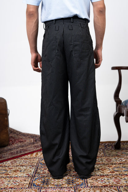 Striped Barrel Pants