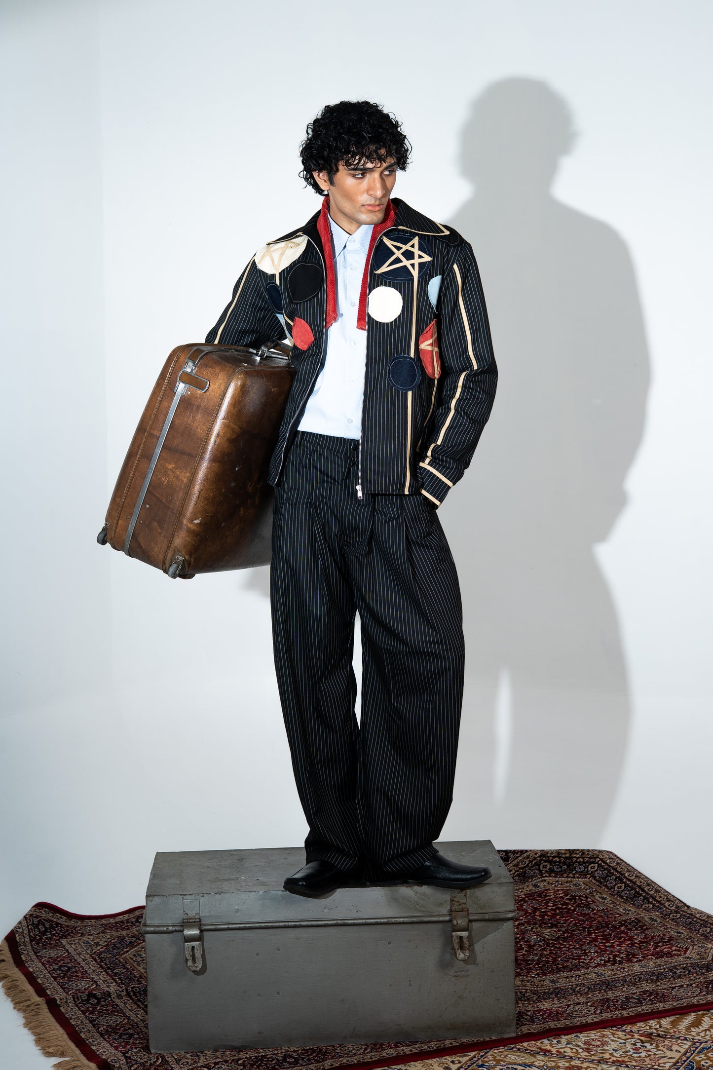 Striped Barrel Pants