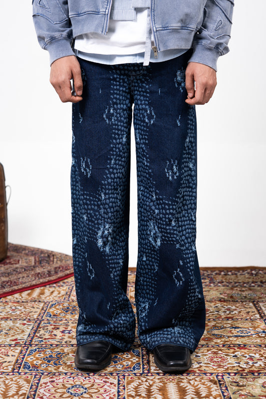 Snake Charmer Denim- Blue