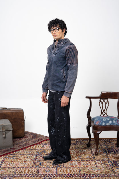 Sculpted Denim Unisex Hoodie