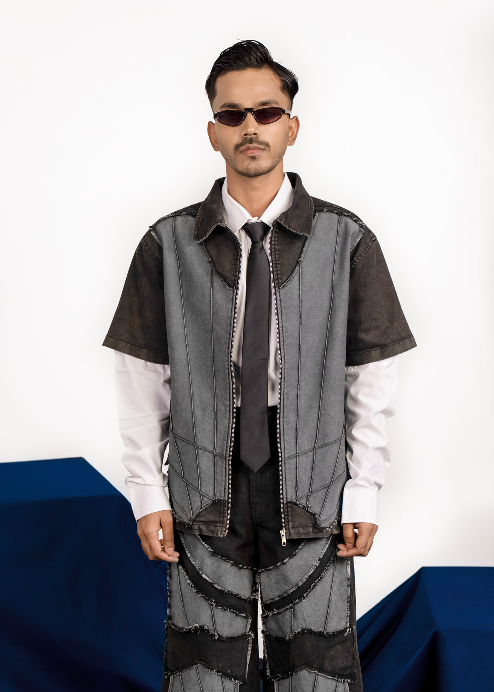 Shining Armour Panelled Shirt