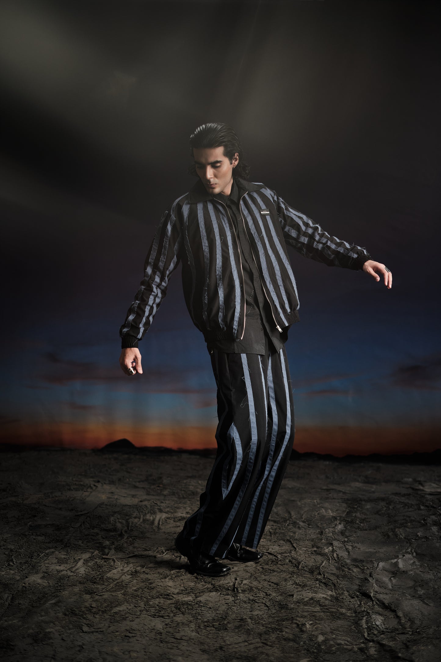 Rifted Stripe Pants