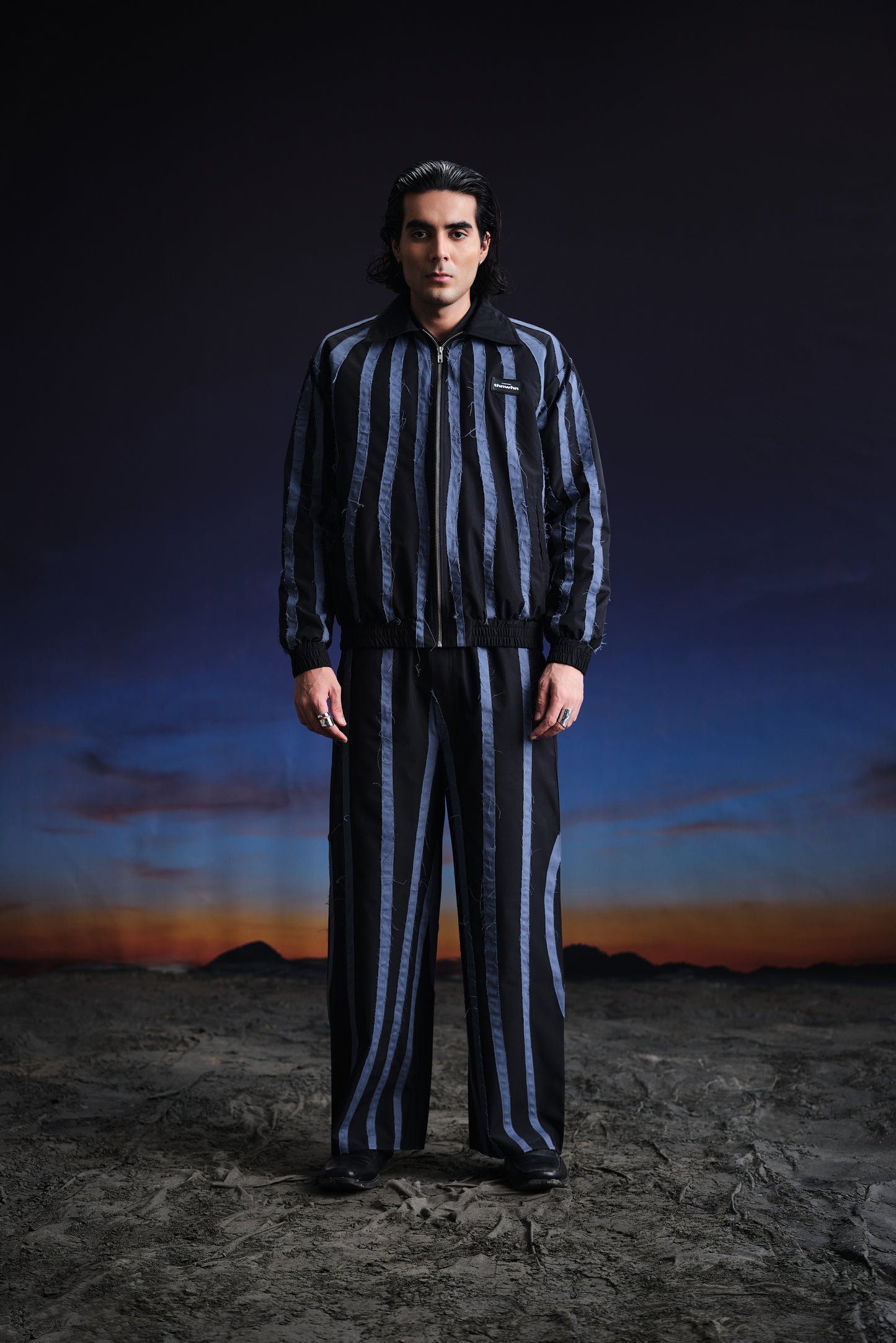 Rifted Stripe Pants