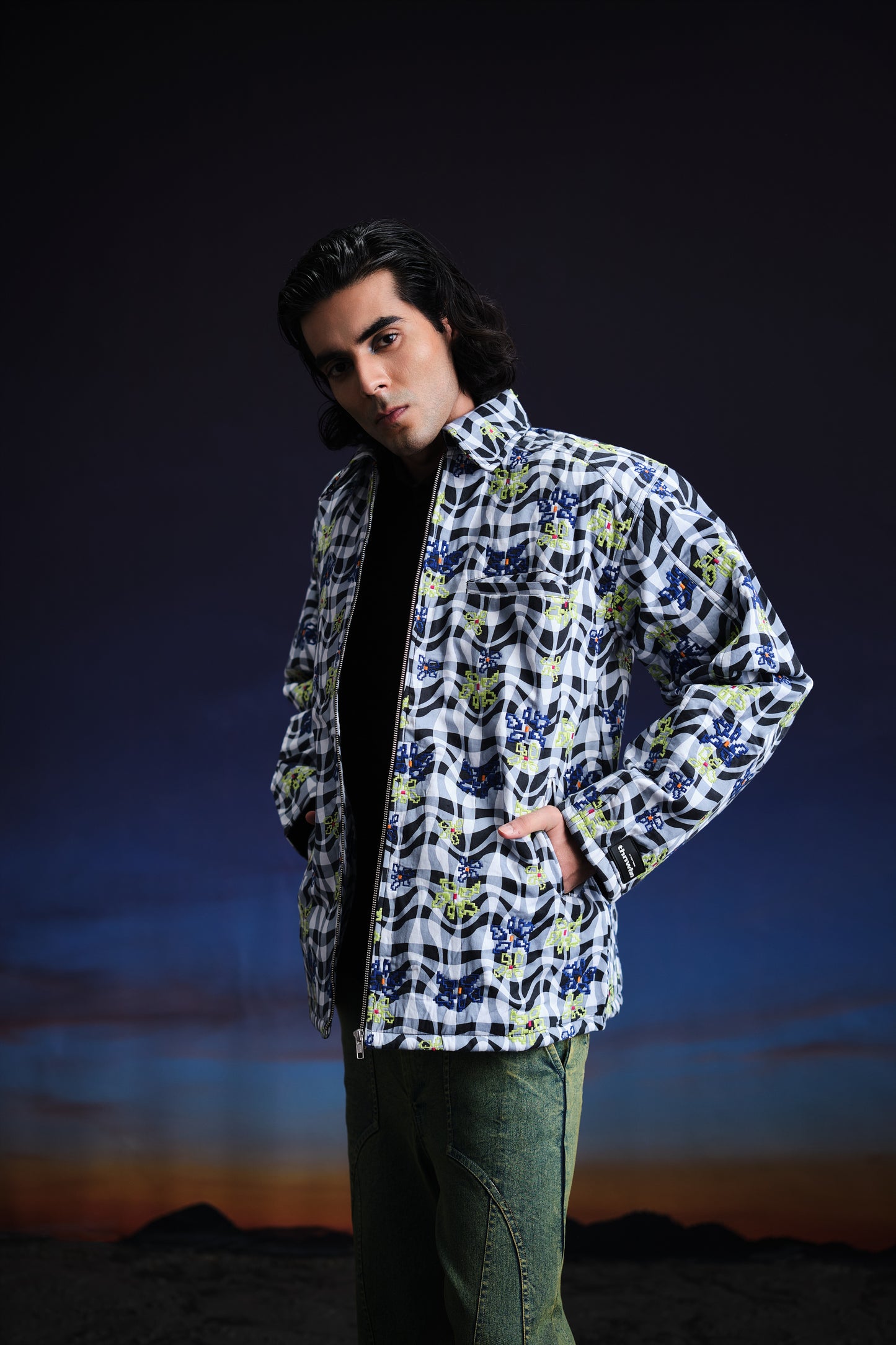 Warped Realities Quilted Jacket