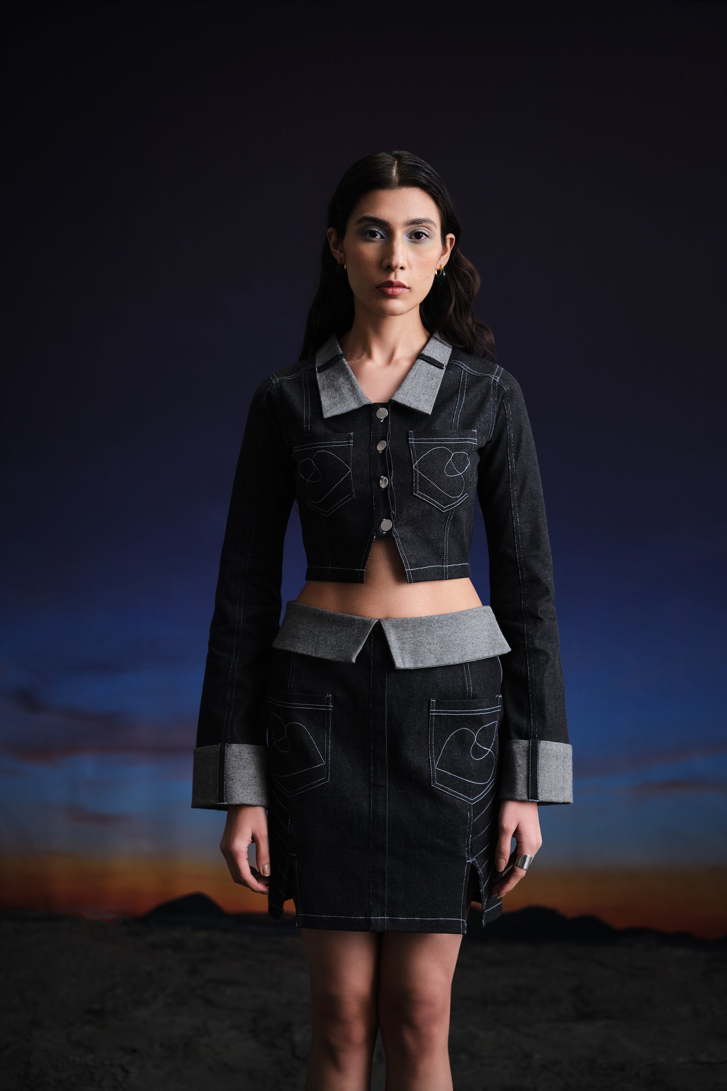 Deconstructed Denim Top