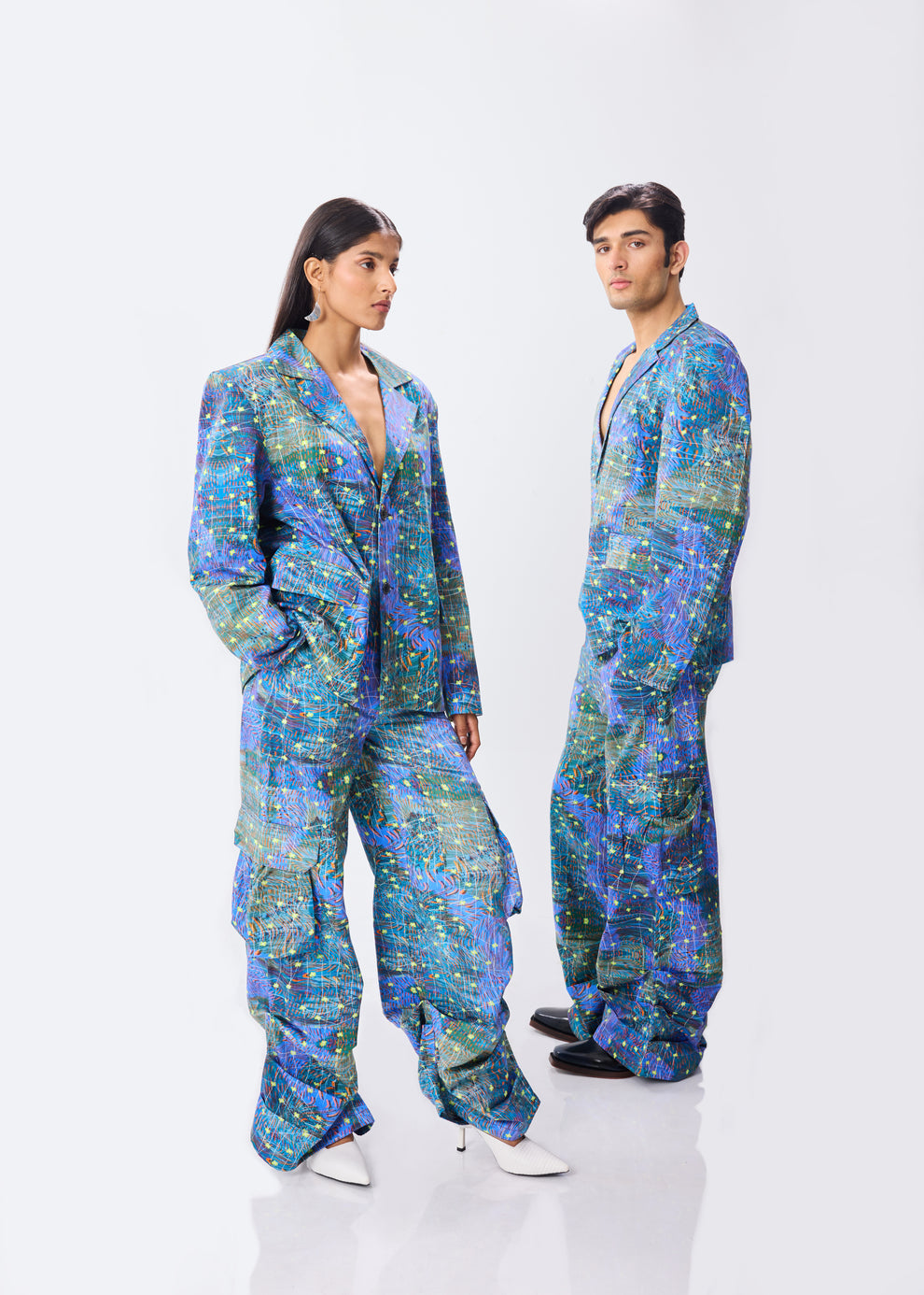 Escapism Blazer + Cargo Pants Set (Unisex)