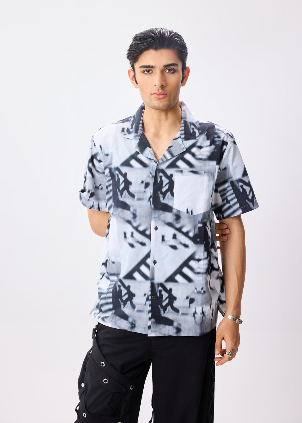 RUSH HOUR CUBAN COLLAR SHIRT