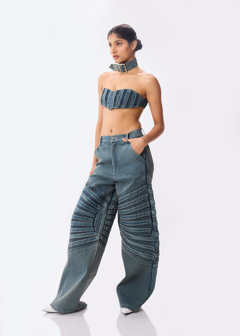 Pleated Tube + Almighty Denim Set